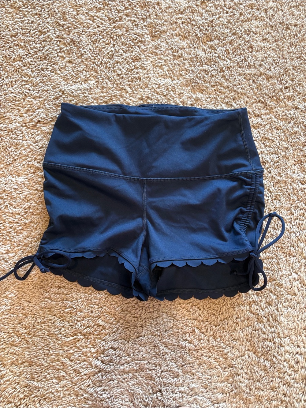 FP Movement Navy Scalloped Shorts